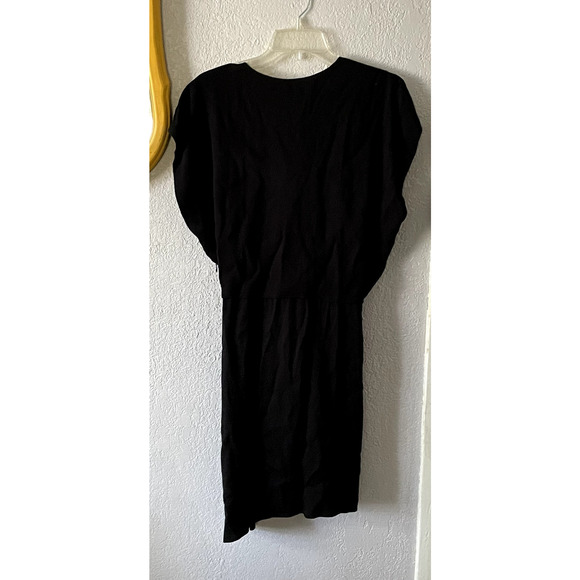 IRO PARIS Tralor Asymmetric Wrap Effect Crepe Mini Dress Size 8 Large - Picture 5 of 9